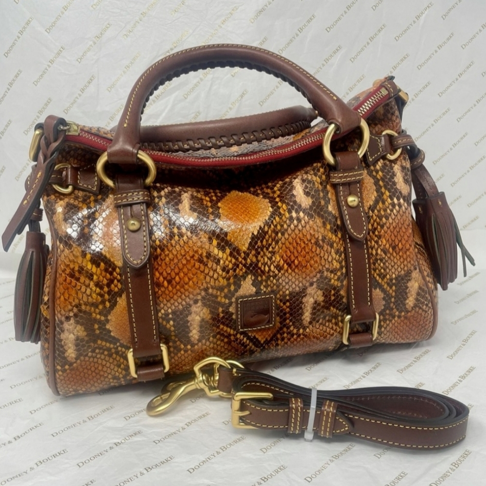 D&B Florentine “Python” SM Satchel w/storage bag